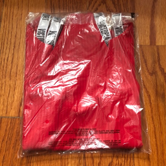 Victoria's Secret Logo Ribbed Body Suit Size XS - Picture 5 of 9